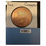 1 oz .999 Fine Copper Bear