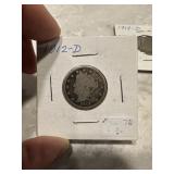 1912 D Liberty Head V nickle