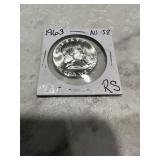 1963 Ben Franklin half dollar