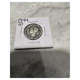 1944 D Mercury dime