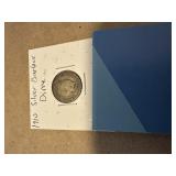 1910 Silver Barber dime