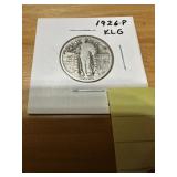 1926 P silver Standing Liberty quarter