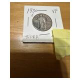 1930 S Standing Liberty quarter