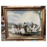 Framed Oil painting Victorian