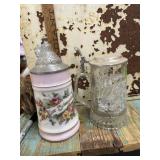 Pair of misc Beer steins