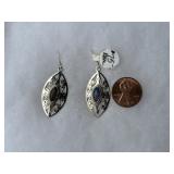 Sterling earrings w/stone