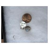 Sterling pendant w/stone