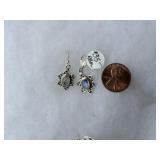 Sterling earrings w/stone