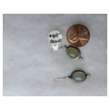 Sterling eariings w/stone