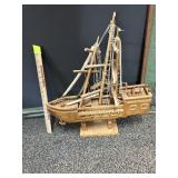 Wooden Sail boat