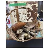 Basket with misc items