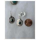 Sterling earrings with torquise
