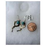 Sterling earrings w/torquise