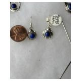 Sterling earrings w/lapis