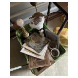 Box of misc collectibles, home items