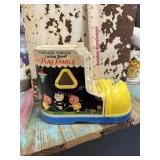 Vintage Fisher Price Lacing Shoe w/parts