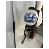 Delft Blue wall mont Coffee grinder