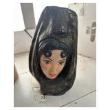 Vintage Marwal?chalkware bust