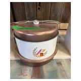 Vintage metal cake cover set