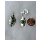 Sterling earrings with torquise