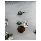 Sterling earrings w/torquise