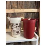 Tupperware pitchers w/lids