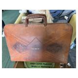 Leather brief case