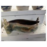 Vintage Hull Parchment and Pine console bowl