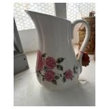 Glazed Gibson Pitcher with handle