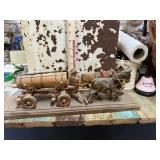 Wooden Horses and wagon