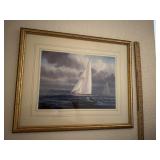 Framed Sailboat print