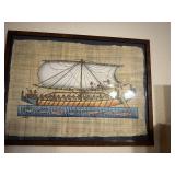 Framed Linen picture