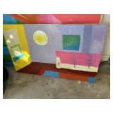 3ft Colorful Abstract art