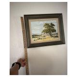 Framed painted picture