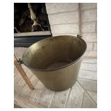 Large Brass bucket w/handle