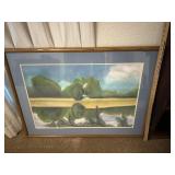 Framed  watercolor? picture