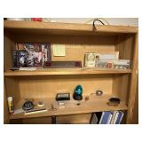 MIsc contents of bookcase