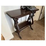 Antique wooden lamp table