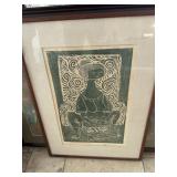 Possible Acrylic framed picture,signed