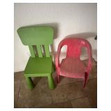 Misc lot of childrens chairs