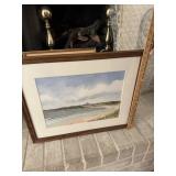 Framed watercolor? Beach picture