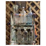 MIsc Glass bottles, decantors
