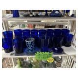 Misc Blue glass lot
