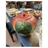 Old Apple cookie jar with lid