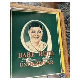 Metal Babe Ruth sign