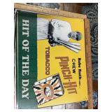 Metal Pitch Hit sign