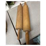Pair of wooden rolling pins