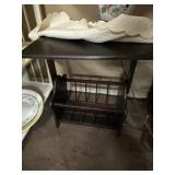 Wooden magazine stand