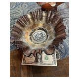 Scalloped edge Carnival dish