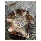 Carnival glassware dish